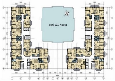 Sơ đồ mặt bằng chung cư 165 Thái Hà 02